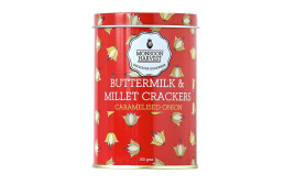 Monsoon Harvest Buttermilk & Millet Crackers, Caramelised Onion  Container  100 grams