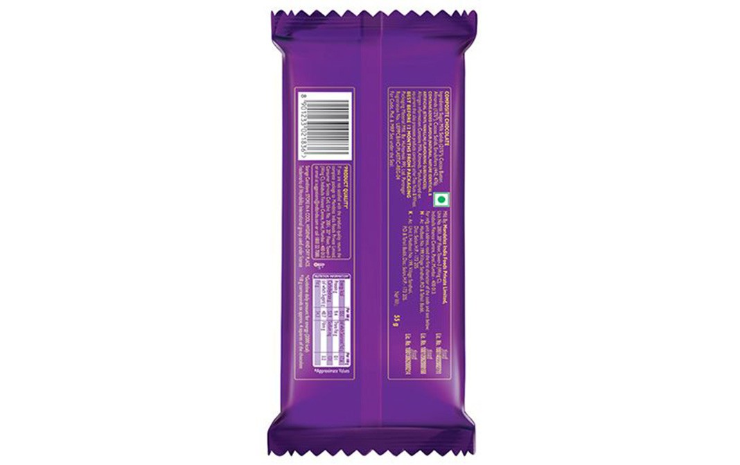 Cadbury Dairy Milk Silk Roast Almond Chocolate   Pack  55 grams
