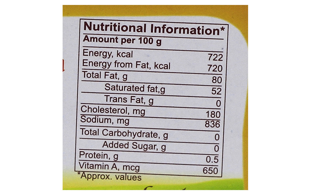 Amul Butter Pasteurised Reviews Ingredients Recipes Benefits Gotochef