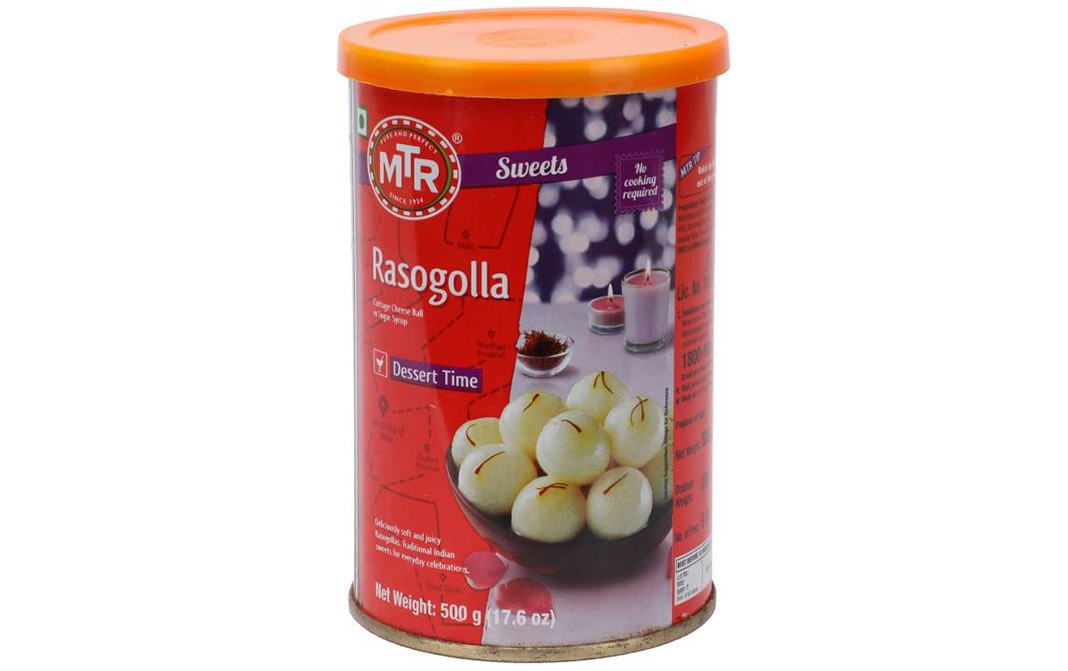 MTR Rasogolla - Dessert Time    Tin  500 grams