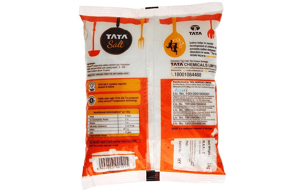 Tata Salt    Pack  1 kilogram