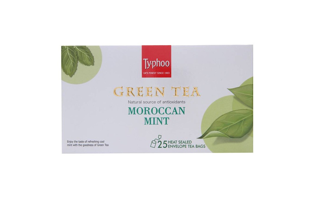 Typhoo Green Tea Moroccan Mint Box 25 pcs - Reviews | Nutrition ...