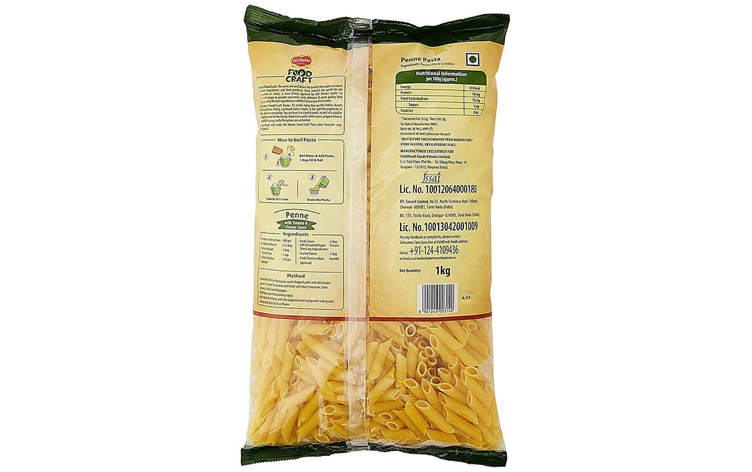 Del Monte Penne Pasta - Reviews | Ingredients | Recipes | Benefits -  GoToChef
