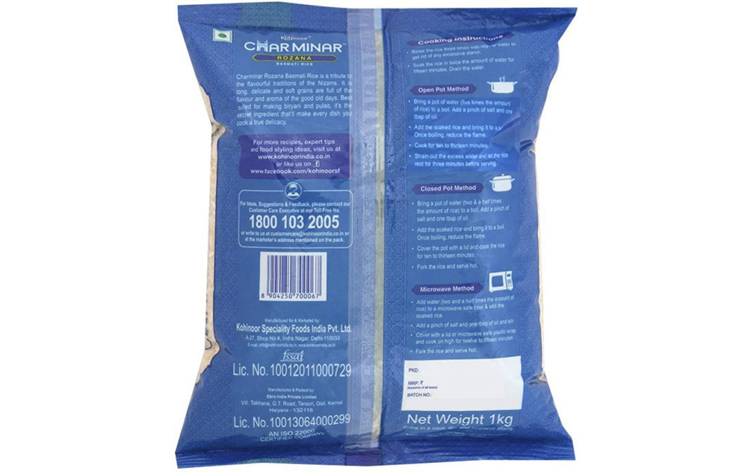 Kohinoor Char Minar Rozana Basmati Rice - Reviews ...
