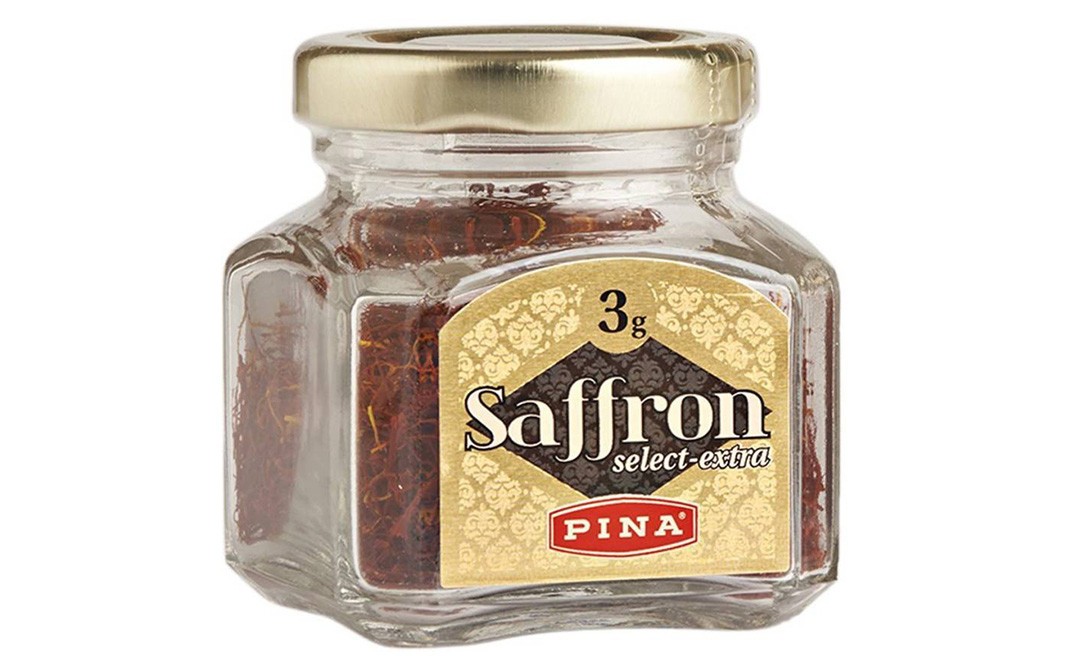 Pina Saffron    Glass Jar  3 grams
