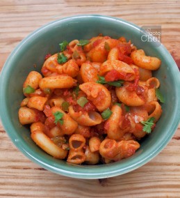 Macaroni In Tomato Masala Recipe