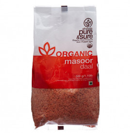 Pure & Sure Organic Masoor Daal   Pack  500 grams