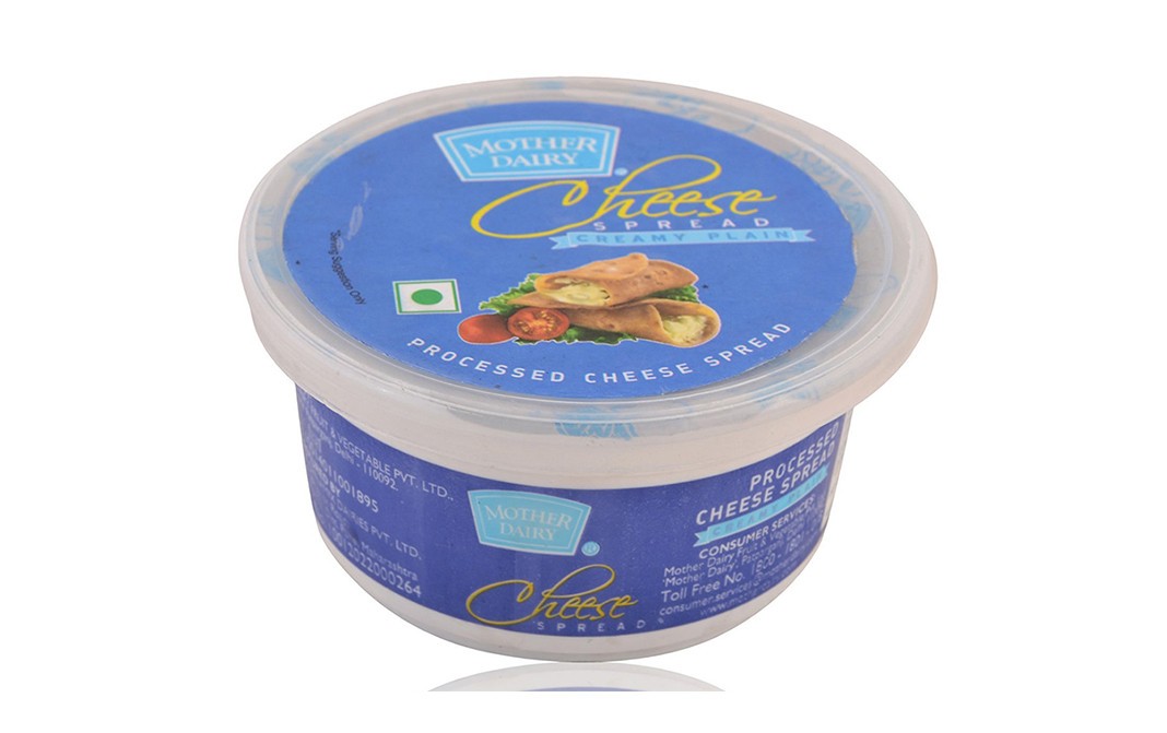 Mother Dairy Processed Cheese Spread, Creamy Plain   Tub  200 grams