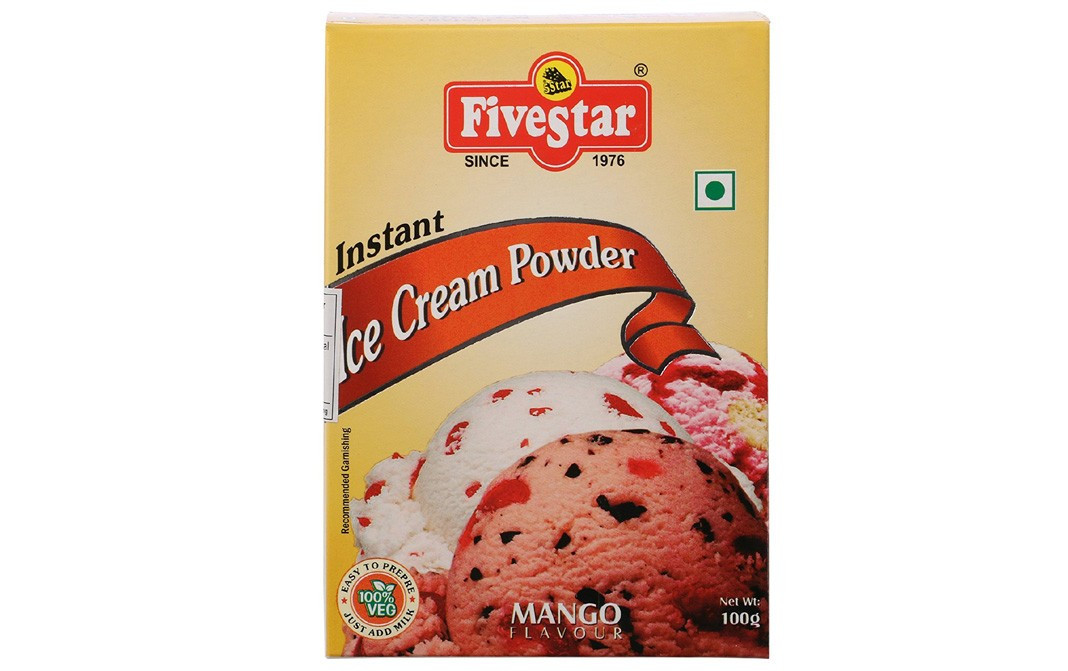 Five Star Instant Ice Cream Powder, Mango Flavour   Box  100 grams