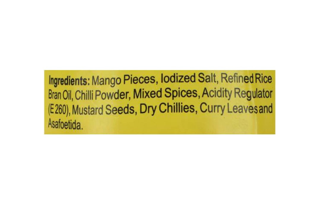 Priya Cut Mango Pickle (Without Garlic) Glass Bottle 300 grams