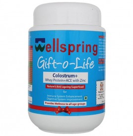 Wellspring Gift-o-Life (Colostrum+Whey Protein+ACE with Zinc)  Plastic Jar  200 grams