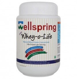 Wellspring Whey-o-Life (Natural Whey Protein Concentrate)  Plastic Jar  200 grams