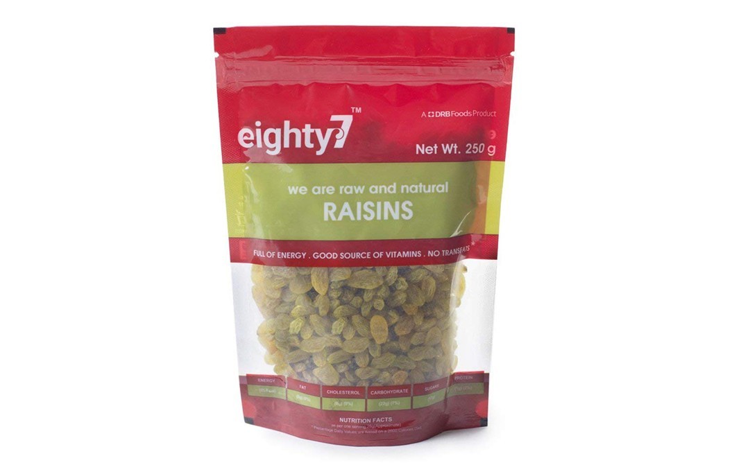 Eighty7 Raisins    Pack  250 grams