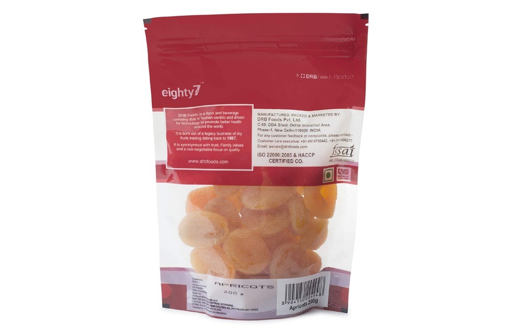 Eighty7 Apricots    Pack  200 grams