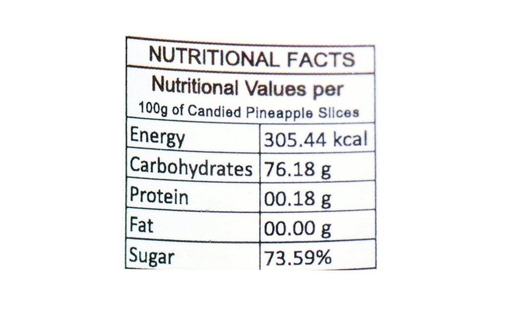 Ambrosia Delicatessen Candied Pineapple Slices    Jar  250 grams
