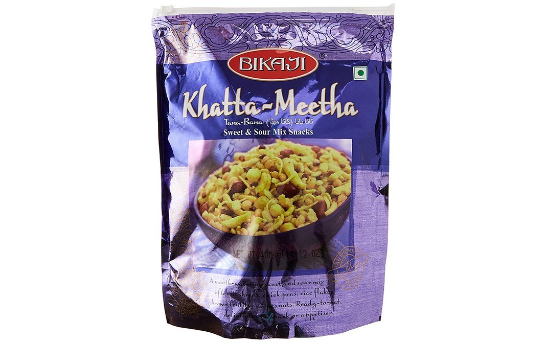 Bikaji Khatta-Meetha Tana-Bana Sweet & Sour Mix Snacks   Pack  400 grams