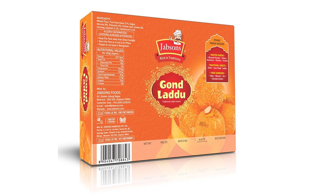 Jabsons Gond Laddu    Box  140 grams