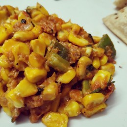 Corn Capsicum (without onion and garlic) Recipe