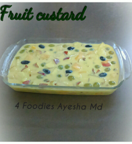 Fruit Custard With Dry Fruits Recipes