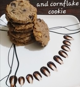 Broken wheat and cornflake cookie Recipe
