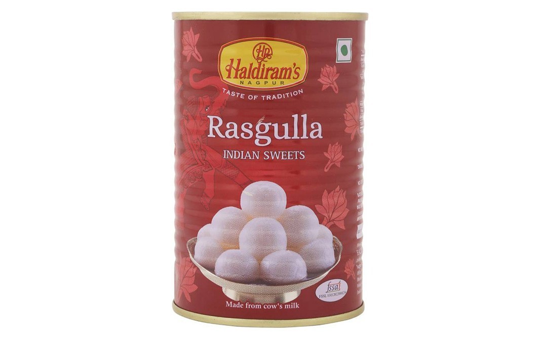 Haldiram's Nagpur Rasgulla    Tin  500 grams