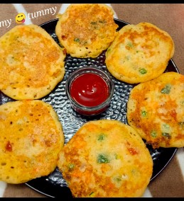 Veggie Rawa Pancake Recipe | Relish This Pancake With An Indian Twist As A Healthy Breakfast Option Recipe