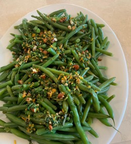 Green beans with Almond &Orange Gremolata Recipe