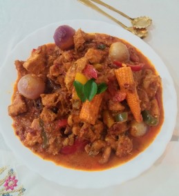 Thai chicken curry with veggies Recipe