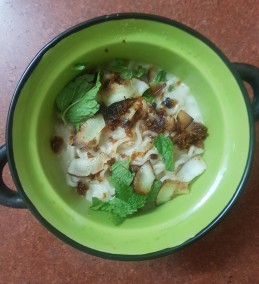 Betelnut lemongrass broth, with noodles and coconut sambal Recipe