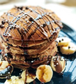 Multigrain Banana Pancakes with Hot Chocolate Recipe