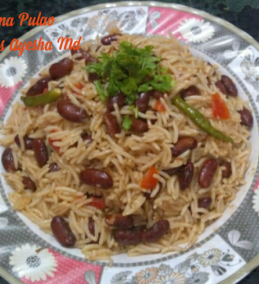 Rajma (Red Kidney Beans) Pulao/Fried Rice Recipe