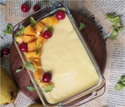 Mango Custard Pudding Recipe