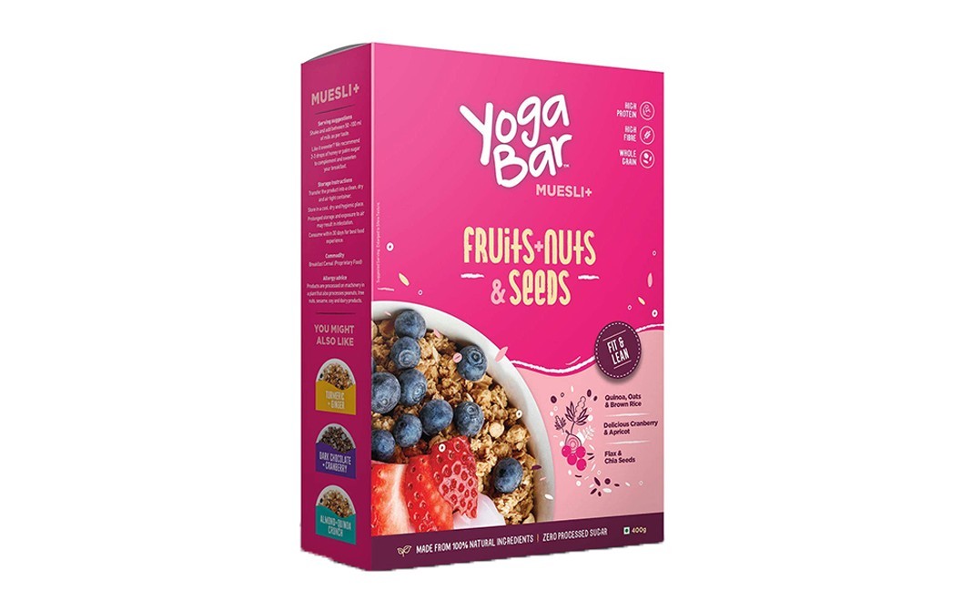 Yoga Bar Muesli+ Fruits + Nuts & Seeds Box 400 grams - GoToChef