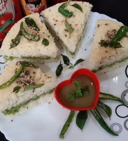 Sandwich Dhokla Recipe