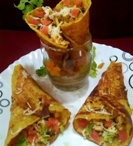 Moong Wrap with Paneer Stuffing Recipe
