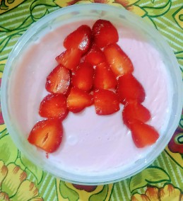 A for Strawberry Custard