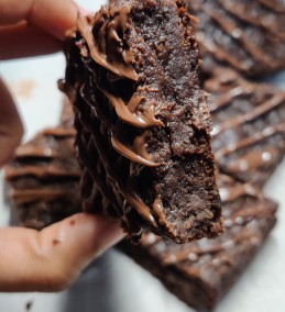 Fudgy Eggless Chocolate Brownies Recipe