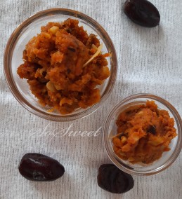 Carrot - Dates Halwa Recipe