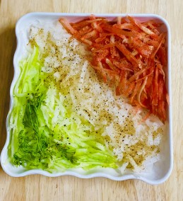 Healthy Tricolour Vegetable Salad Recipe