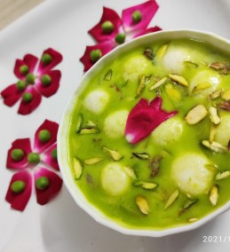 Green Peas Angoori Rabdi Recipe