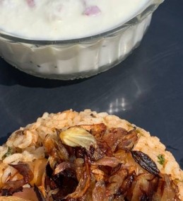 Kabuli pulao with fried onions Recipe