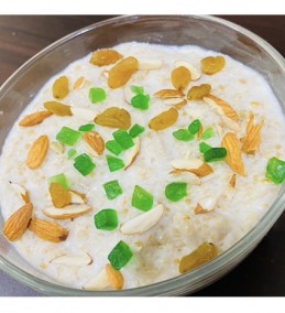 Oats with dry fruits in Milk Recipe