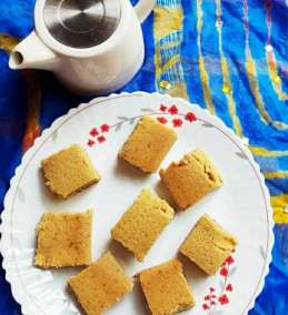 Basic Wheatflour Tea Cake - Eggless and Milkless Recipe
