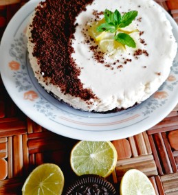 Baked Oreo Lemon Cheesecake Using Hung curd Recipe