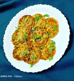Mix veg Poha coin paratha Recipe