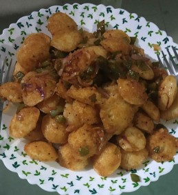 Fried idli using brown rice Recipe