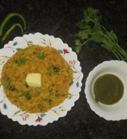 Vegetables Moong Dal Daliya Recipe