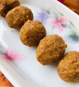 Whole wheat laddu with ghee leftover Recipe