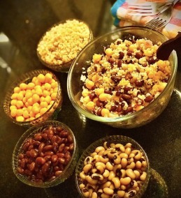 Three beans quinoa salad Recipe