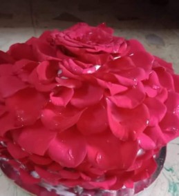 Rose petals cake Recipe